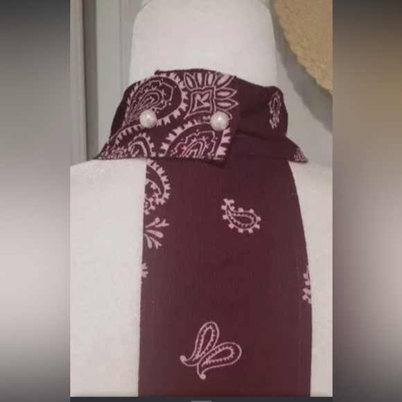 For Love & Lemons Paisley razorback Corduroy Whimsigoth Mini Dress boho Bandana - Picture 4 of 6